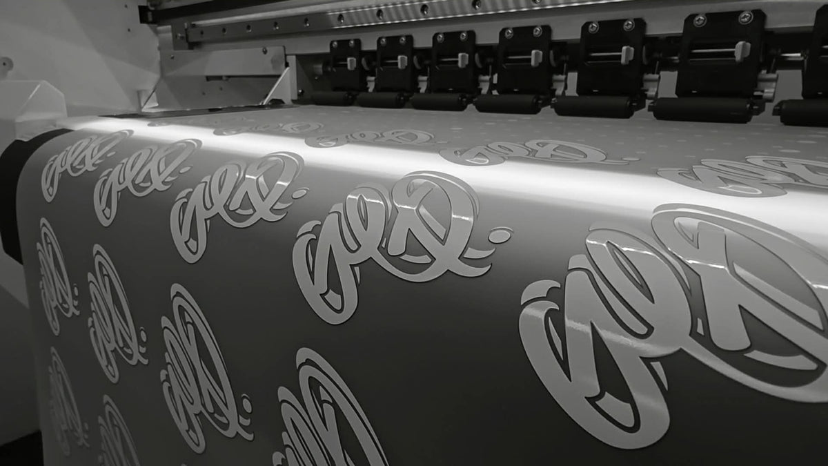Close up of DTF (direct-to-film) printer machinery at Ōtautahi Print Co.